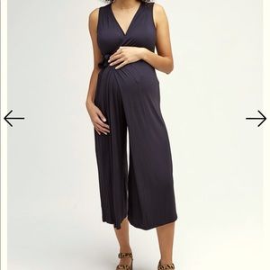 NWT Nom maternity black jumpsuit - size large